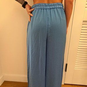 Zara Silk Blue Pants